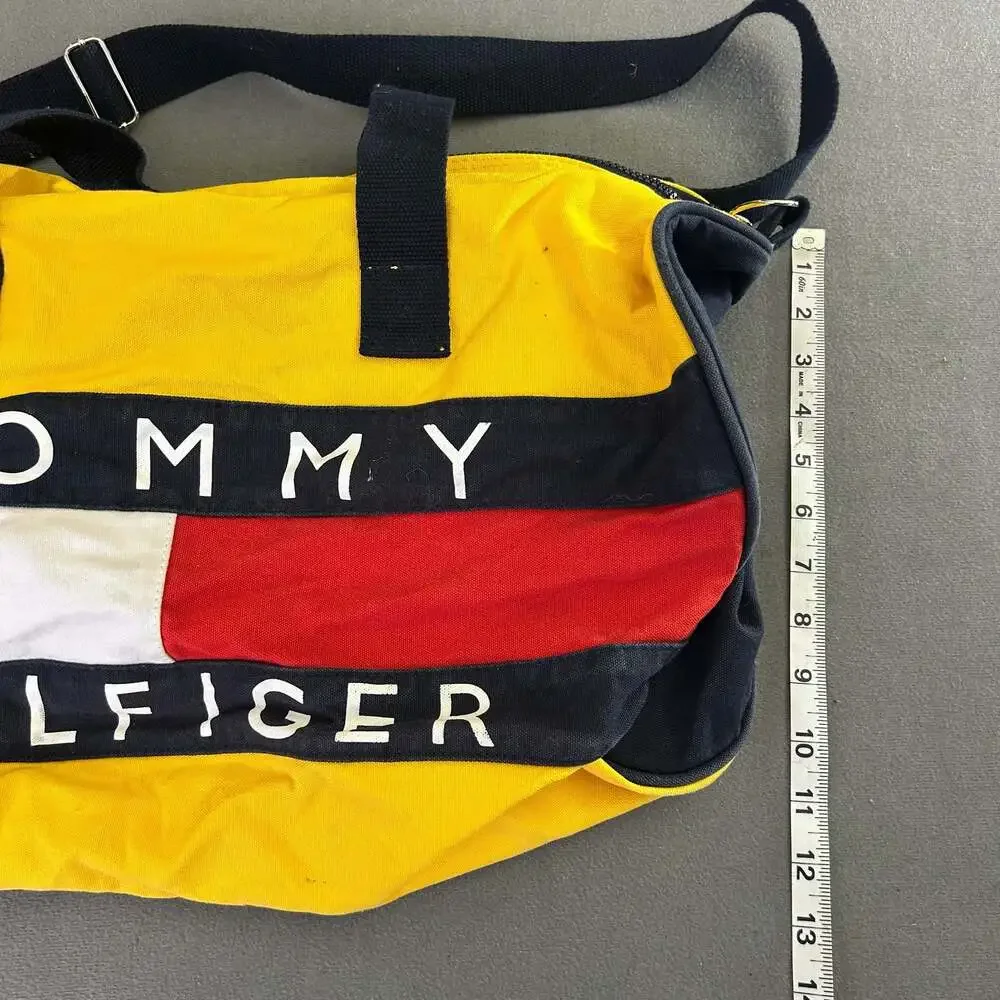 Vintage Tommy Hilfiger Colorblock Canvas Duffle Bag
